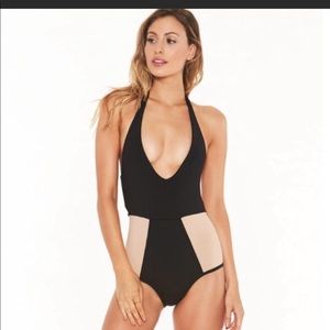 L*space NWOT fireside colorblock one piece sz 12